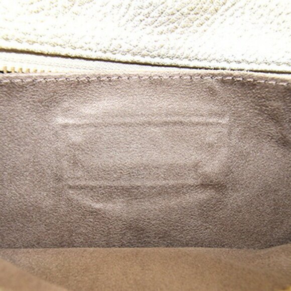 JIMMY CHOO Gold Leather Shoulder Bag - Picture 8 of 9